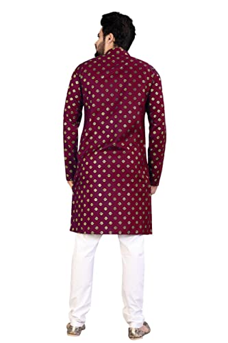 Image of Men's Printed Cotton Kurta