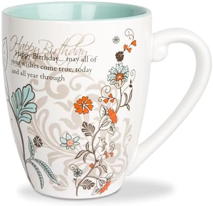 Mark My Words Happy Birthday Mug, 4-3/4-Inch, 20-Ounce Capacity