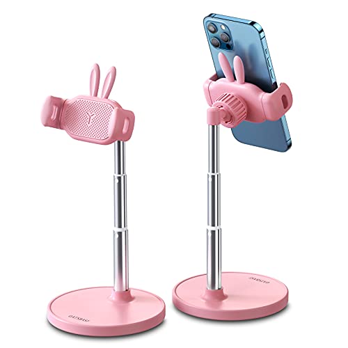 Support téléphone chat rose : fini les douleurs au cou