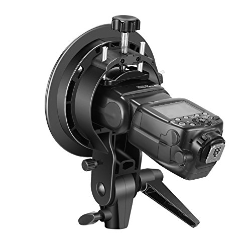 NEEWER S Type Bracket Holder with Bowens Mount for Square Head Flash Speedlite Compatible with Godox AD200Pro NEEWER Z760 NW760 NW700 TT560 Q3, Large Handle, Umbrella Mount, ST-FS by NEEWER - Used condition - US$15.46