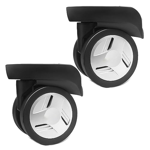 1 Pair Heavy Duty Luggage Wheel Replacement Trolley Casters 360 Degree Swivel Suitcase SilentWheels Hardware Repair Kit Trunk