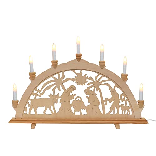 Sigro 7 Kerze Brenner Geburt Flying Hauptstütze, Fenster klammert Sich an, 37 x 59 x 4 cm, beige