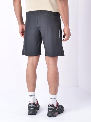 Image of Wildcraft Men's Solid Regular Fit Shorts| Mid Waist with Adjustable Drawcord
