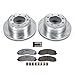 PowerStop Rear Brake Kit For Ford F-250 Super Duty 2012-22 | Ford F-350 Super Duty 2013-22 - Truck & Tow Carbon Fiber Ceramic Brake Pads + Drilled & Slotted Rotors Upgrade, K6407-36