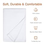 Amazon basics 2 piece Lightweight quick-dry bath towel, 100% cotton, White, 54" x 30" - Image 5