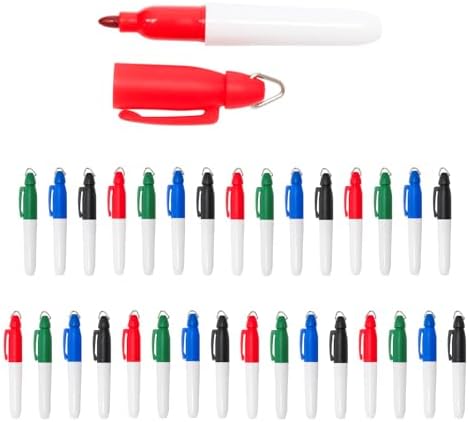 32 PCS Mini Permanent Markers with Golf Keychain Clips
