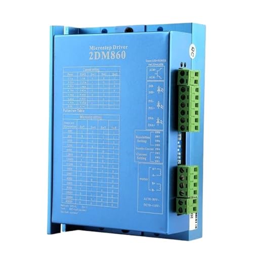 Pilote pas à pas 2DM860H anti-vibrations pour moteurs NEMA 34 de CNC