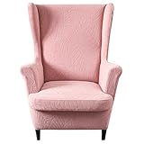 Photo Gallery hzdhclh coprisedia wingback, 2 pezzi, con braccioli, alla moda, elastici, protettivi per poltrona, soggiorno, camera da letto, hotel (jacquard rosa) Photo Gallery hzdhclh coprisedia wingback, 2 pezzi, con braccioli, alla moda, elastici, protettivi per poltrona, soggiorno, camera da letto, hotel (jacquard rosa)