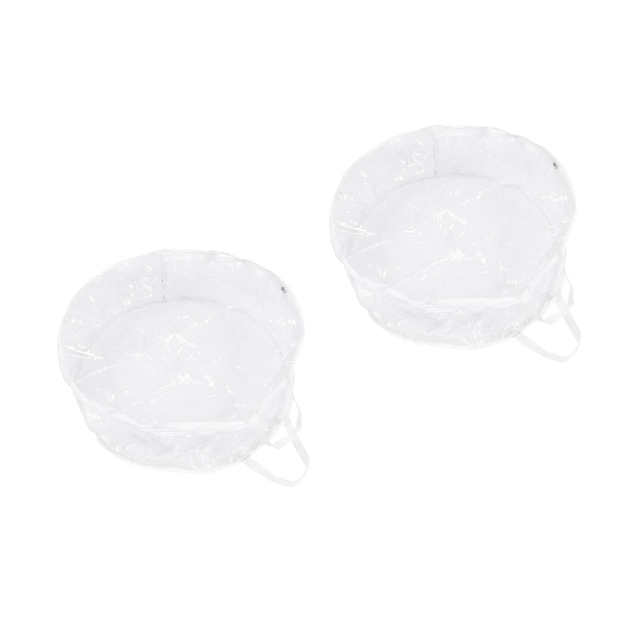 Amosfun 2 STK Weihnachts-Aufbewahrungstasche Weihnachtsbaum durchsichtige Geschenktüten große Aufbewahrungstasche geschenktüte transparent Kranztasche für Weihnachten Kranz Tasche PVC