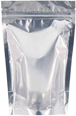 Sample Only,SumDirect Kraft Paper Bags,Zip Lock Stand-up Reusable Sealing Food Pouches with Transparent Oval Window and Tear Notch (Stand up Front Clear Aluminium Foil Bag)