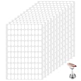 Jeffdad 1200 Stück Doppelseitige Klebepunkte, Transparent 