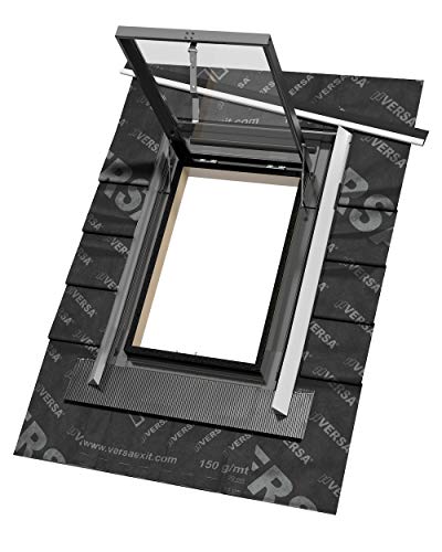 Sunlux 47cm x 73cm Top Hung Skylight Access Roof Window with Integrated Flashing and underfelt Collar
