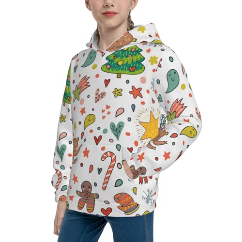 Winter Christmas And New Year Deer Kid Hoodies Boys Sweatshirts Girls Pullover with Pocket2