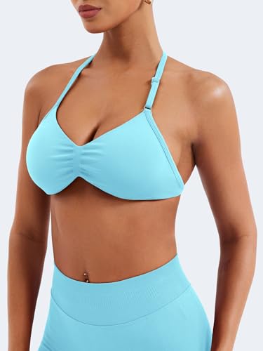 Image of VOYJOY Impact Strappy Bra Sports Bras for Women Basic Workout Gym Yoga Bra