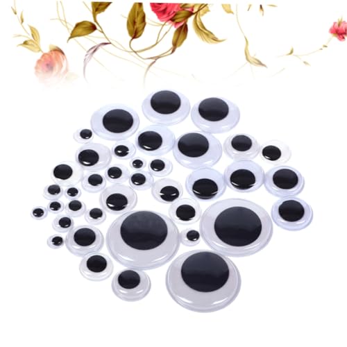 LALAFINA Sticky Eyes 100pcs Button Eyes Craft Stickers Self Stick for DIY Projects