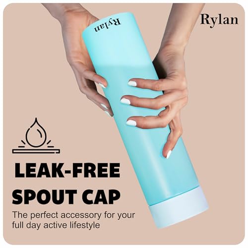 Image of Rylan Unbreakable Water Bottle - 1 Litre Leakproof Durable BPA-Free Non-Toxic for Office, Gym, Home (6 Pc Round), Multicolor