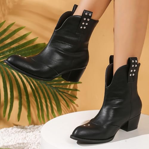 Bottines mi-mollet à bout pointu parfaites pour le bureau - 5
