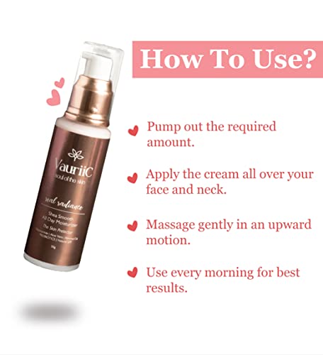 Image of All Day Face Moisturizer 50gm for Dry Skin Deep Nourishment & Hydration | Lightweight, Calming, Oil Free, Fast Absorbing, Enriched with Shea butter, Aloe Vera, Almond oil, Niacinamide & Natural SPF, Alcohol Free, Vegan, Men & Women | All Skin Type