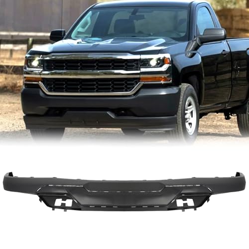PENSUN Front Bumper Valance Fit For Silverado 1500 2016-2018 W/Tow Hook Holes W/ Z71 Package Textured Black ABS Plastic GM1015135C