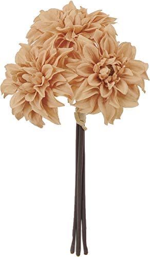 Amazon アスカ Asca 造花 デ ジ バンチ ミルクティー 全長25cm 1束3本 A 034m 造花 オンライン通販