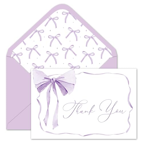 Cartes de remerciement vierges avec enveloppes pour mariage et anniversaire