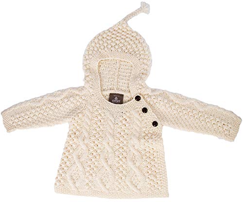 Carraig Donn Baby Aran Side-Fastening Hood