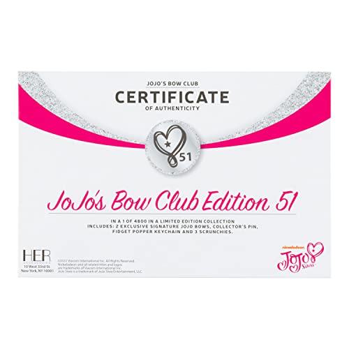 Signature Jojo Siwa Bows - Exclusive Bff Collection - Edition #51 - Two Large Limited Edition Hair Bows & Collectors Pin + Accessories From Jojo Siwas Official Bow Club In A Giftable Box #TOP7