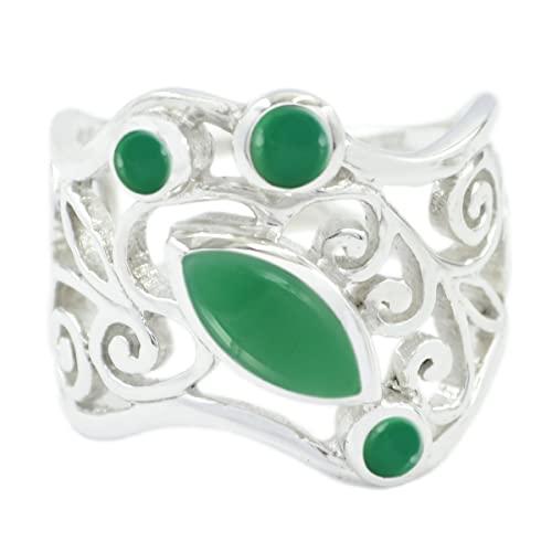 Bijoux élégants et bagues en pierres précieuses de couleur en argent