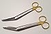 2 Lister Bandage Plaster Cast Cutting Gold Scissors Shears 7 1/4