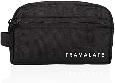 TRAVALATE Polyester Single Compartment Multipurpose Toiletry Bag - Black
