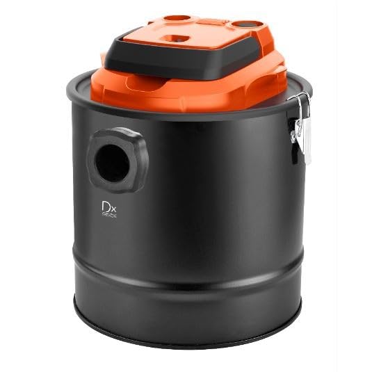 Dx DREXON 781018 Aspiradora de 1200 W para Cenizas y Polvo de pellets, 18 L, 2 Accesorios, función soplador