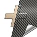 VVIVID Gunmetal Grey Carbon Fibre Auto Emblem Vinyl Wrap Overlay Cut-Your-Own Decal for Chevy Bowtie Grill, Rear Logo DIY Easy to Install 11.80” x 4” Sheets (x2)