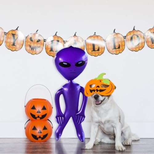 Alien gonflable d'Halloween vert pour émerveiller petits et grands - 6