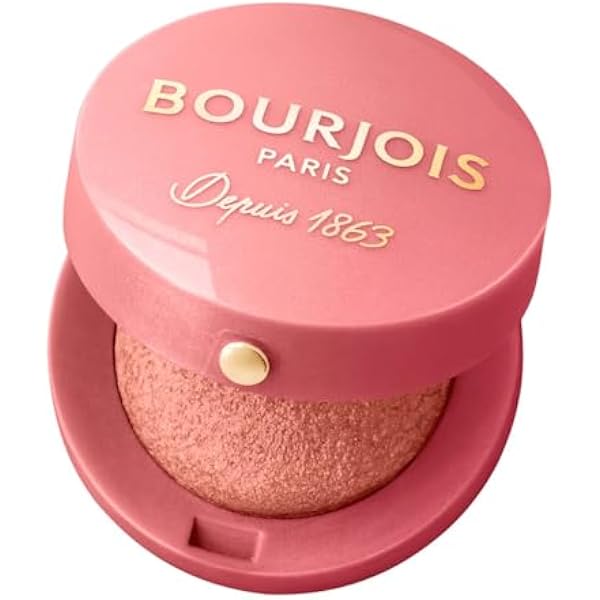 Bourjois Little Round Pot Blush trwały róż do policzków, uniwersalny i wielofunkcyjny, z różanym aromatem, nr 15 - Rose Éclat