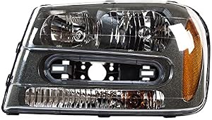 TYC Left Headlight Assembly Compatible with 2002-2009 Chevrolet Trail Blazer
