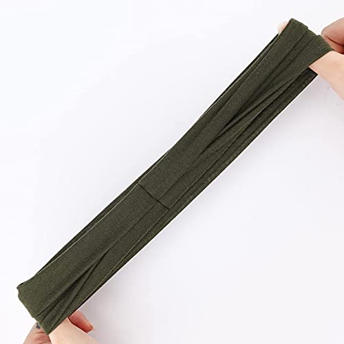 Image of DRESHOW Yoga Sports Headbands for Women Elastic Non-Slip Headbands Workout Running Hair Bands 6 Pack