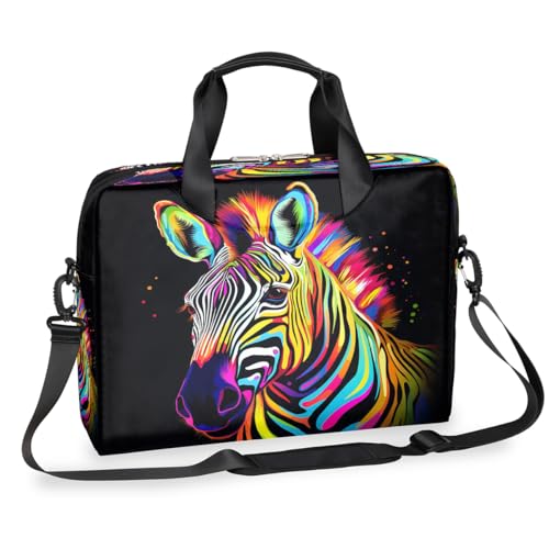 Maletín para portátil estampado cebra 15.6" miniatura 1
