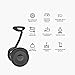 Segway Ninebot S Smart Self-Balancing Electric Scooter, Dual 400W Motor, Max 13.7 Miles Range & 10MPH, Hoverboard with LED Light, Compatible with Gokart kit, UL-2272 Certified