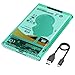 MAIWO External Hard Drive Enclosure for 7mm 9.5mm 2.5 inch SATA SSD/HDD, 5Gbps USB C to SATA Adapter Storage Case, 6TB Capacity (Green)