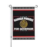 12x18 Hannah Pingree for Governor 2026 Flag Maine Election Garden Flags Double Sided Burlap Yard Signs Room Decor