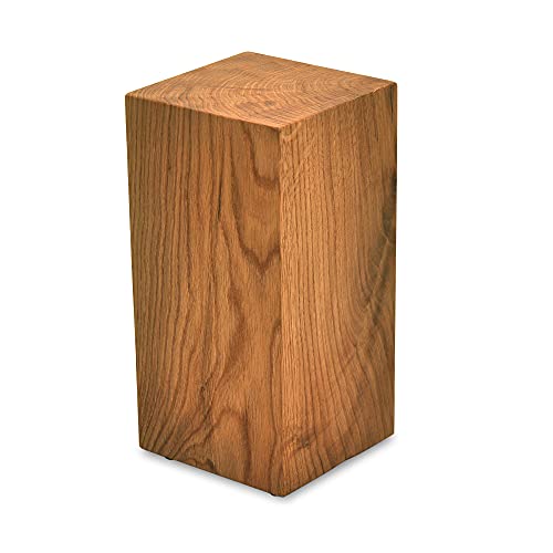 ms factory Holzblock Eiche Massiv - Handgefertigter Holzklotz - Rustikale...