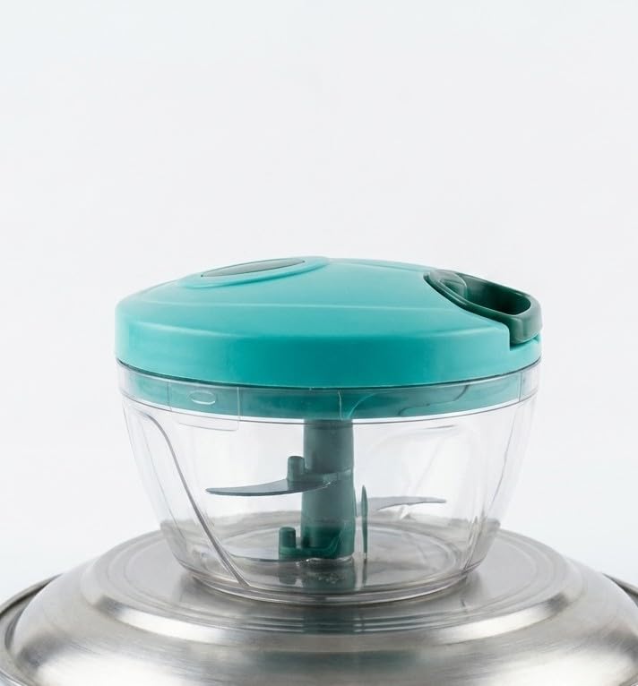 2 in 1 Manual Food Chopper, 450 ML, for Vegetables, Onion, Garlic, Multipurpose Hand Chopper-image-37