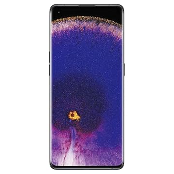 OPPO Find X5 Black Unlocked Smartphone, Qualcomm Snapdragon 888 8GB RAM 256GB Storage 6.55" ColorOS 12.1 based on Android 12 - CPH2307-Black-AG