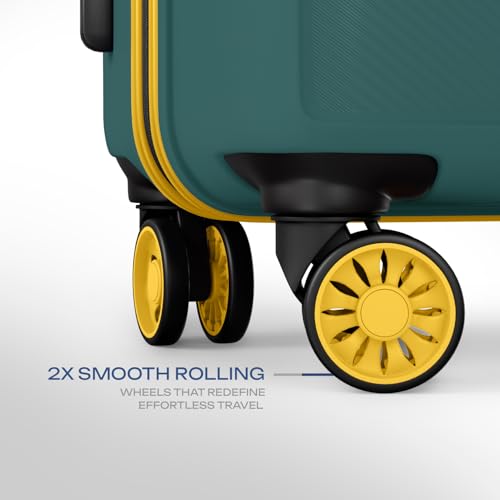 Image of Safari Pentagon Neo 8 Wheels 66Cm Medium Checkin Trolley Bag Hard Case Polypropylene, 360 Degree Wheeling Luggage, Travel Bag, Suitcase for Travel, Trolley Bags for Travel, Sage Green