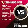 VitaCup Slim Instant Tea Packets Acai Oolong tea 24ct + Slim Instant Medium-Dark Ground Coffee 11oz, w/B Vitamins, Garcinia Camogia, Fiber, For Diet & Metabolism Support
