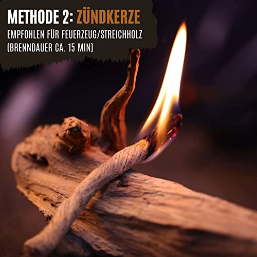 Camp Buddy „Fat Rope“ Zunder für Feuerstahl - Wasserfester Outdoor Feueranzünder für Survival, Camping & Bushcraft als… - Image 6