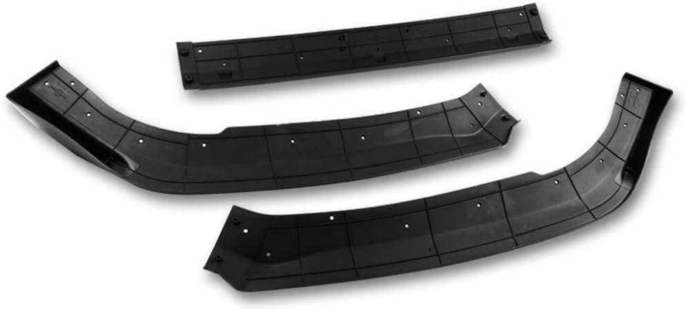 PU/629/PBK Painted Black Front Bumper Body Kit Lip 3PCS Compaitble with 2018&Up Accord 4DR Sedan Only