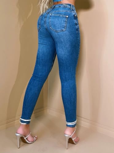 Pit Bull Jeans Women's High Waisted Ripped Jeans Pants with Butt Lift 650283