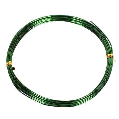WSYCWG 10 Meters Colored Aluminum Wire, Diameter 1Mm Wrapping Beading Thread Cord Wire Suitable for Model Making and Craft Making,Green