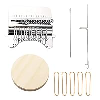 Allazone Darning Loom Machine, Small Loom Speedweve, 12 Haken Speedweve Darning Loom für Kunstvolle DIY Muster, Reparaturkleidung